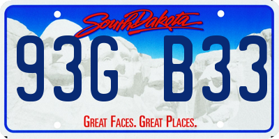 SD license plate 93GB33