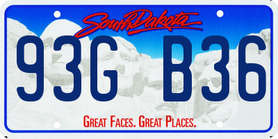 SD license plate 93GB36