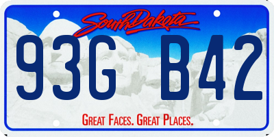 SD license plate 93GB42