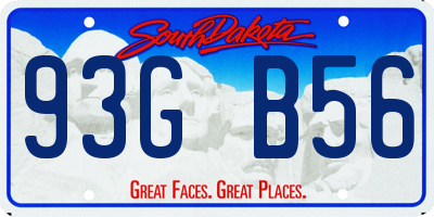 SD license plate 93GB56