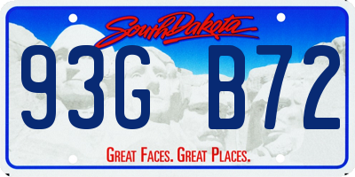 SD license plate 93GB72