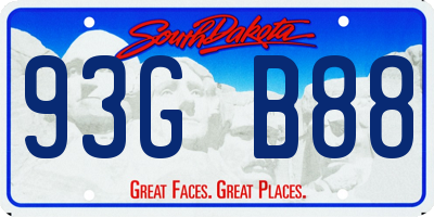 SD license plate 93GB88