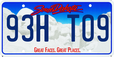 SD license plate 93HT09