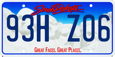SD license plate 93HZ06