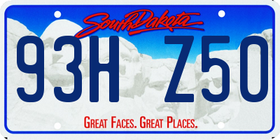SD license plate 93HZ50