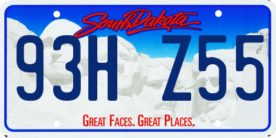 SD license plate 93HZ55