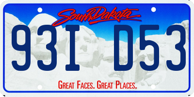SD license plate 93ID53