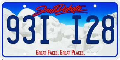 SD license plate 93II28