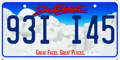SD license plate 93II45