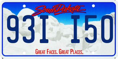SD license plate 93II50