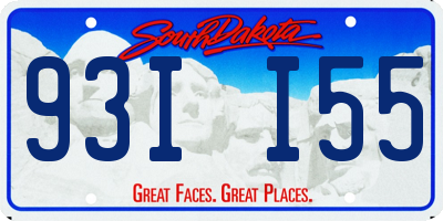 SD license plate 93II55