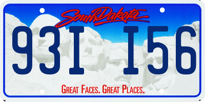 SD license plate 93II56