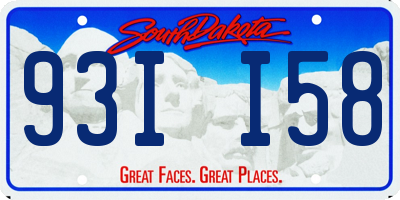 SD license plate 93II58