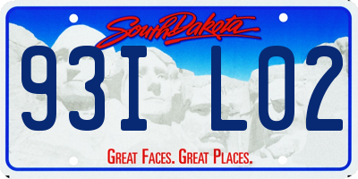 SD license plate 93IL02