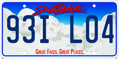 SD license plate 93IL04