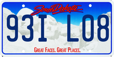 SD license plate 93IL08