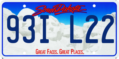 SD license plate 93IL22