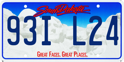 SD license plate 93IL24