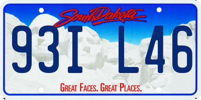 SD license plate 93IL46