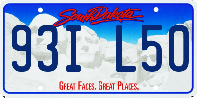 SD license plate 93IL50
