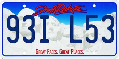 SD license plate 93IL53