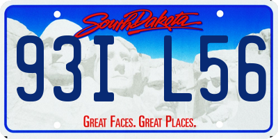 SD license plate 93IL56