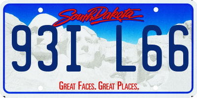 SD license plate 93IL66