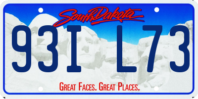 SD license plate 93IL73