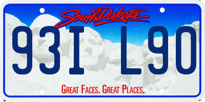SD license plate 93IL90