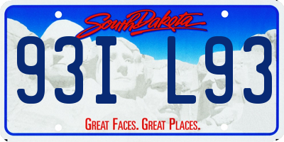 SD license plate 93IL93