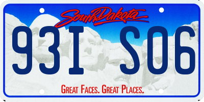 SD license plate 93IS06