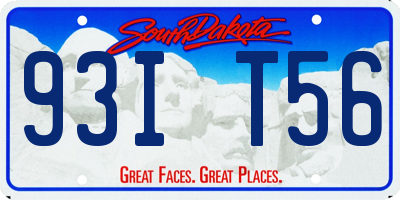 SD license plate 93IT56