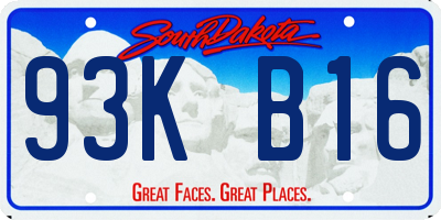 SD license plate 93KB16