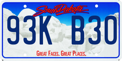 SD license plate 93KB30