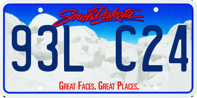 SD license plate 93LC24