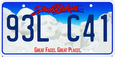 SD license plate 93LC41