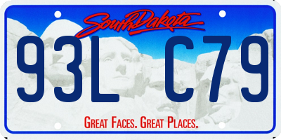 SD license plate 93LC79