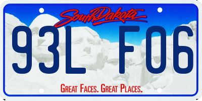 SD license plate 93LF06