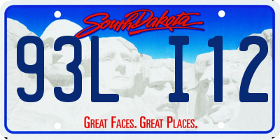 SD license plate 93LI12