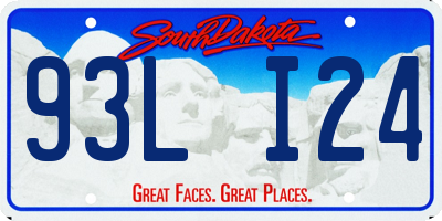 SD license plate 93LI24