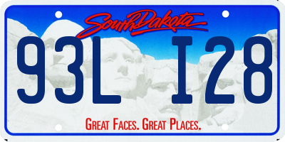 SD license plate 93LI28