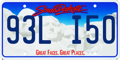 SD license plate 93LI50