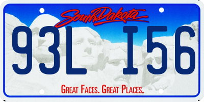 SD license plate 93LI56