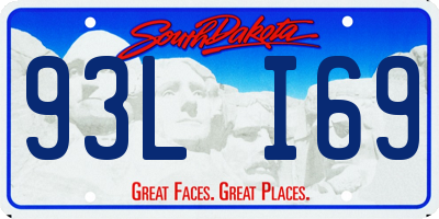 SD license plate 93LI69