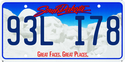 SD license plate 93LI78