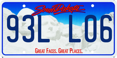 SD license plate 93LL06
