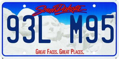 SD license plate 93LM95
