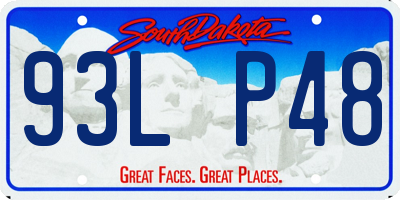 SD license plate 93LP48
