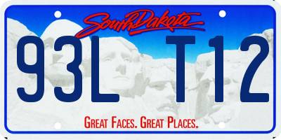 SD license plate 93LT12