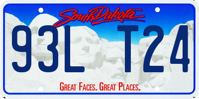 SD license plate 93LT24